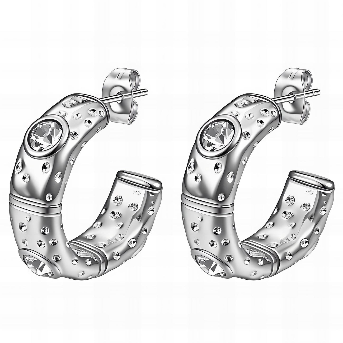 Lucerne Crystal Hoops